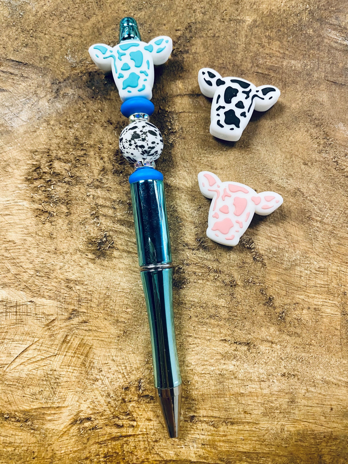 Cow Print Cow Beaded Pen