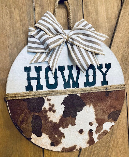 Howdy Door Hanger