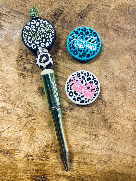 Hustle Hard Mama Beaded Pen