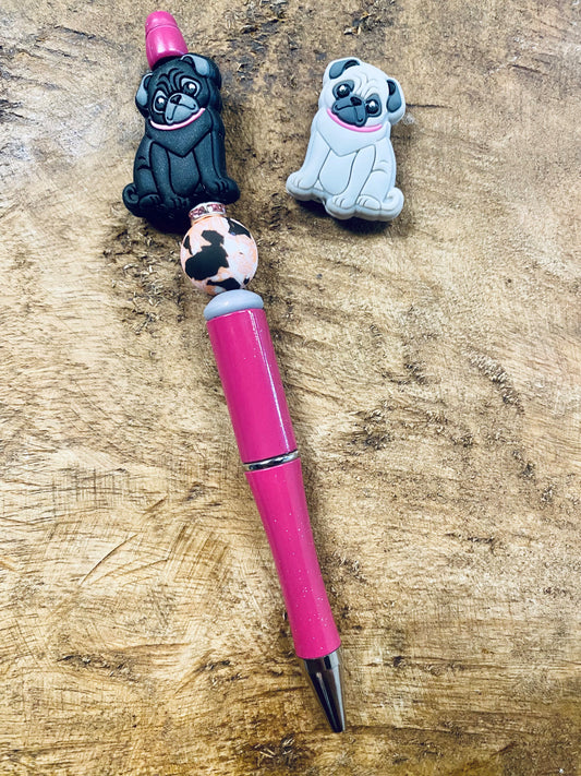 Pug Beaded Pen